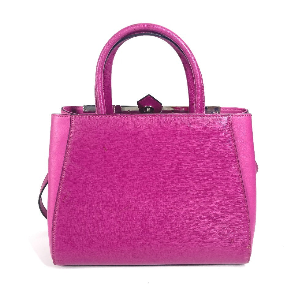 Fendi Handbag 8Bh253 Petite To Jules Women Leather Purple Travel Bag