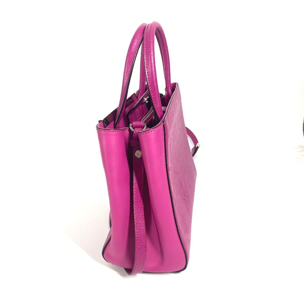 Fendi Handbag 8Bh253 Petite To Jules Women Leather Purple Travel Bag