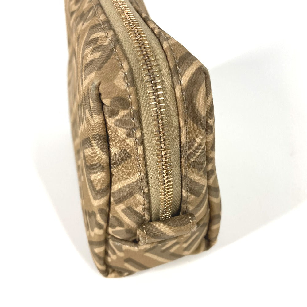 Fendi Pouch 8N0179 Skims Collaboration Women Handbag Nylon Beige Logo Travel Bag 40222 23020 32