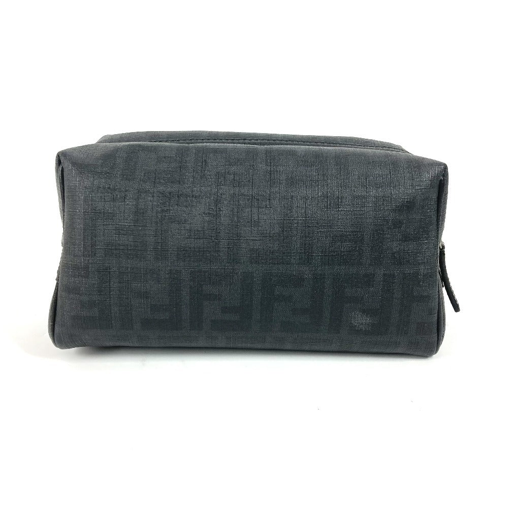 Fendi Business Bag Pvc Zucca Black Logo Travel Bag