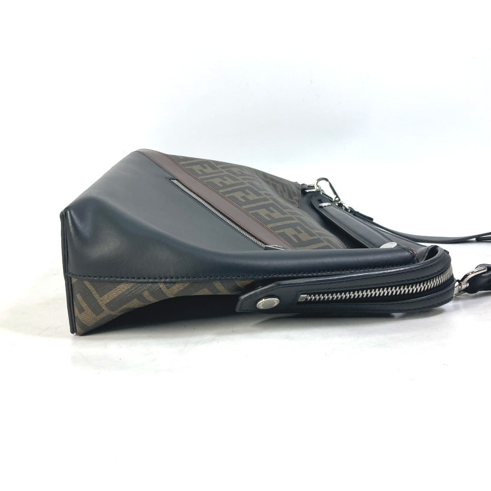 Fendi Handbag 8Bh253 Pvc Zucca Briefcase Mens Brown Travel Bag