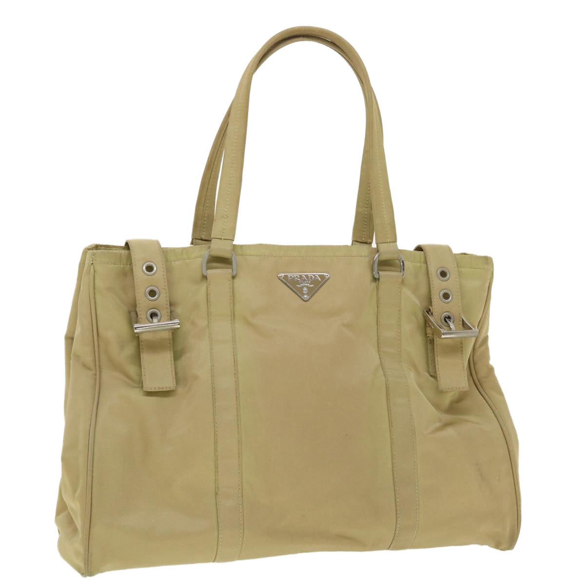 Prada Shoulder Bag Khaki Nylon Nylon Khaki 40277