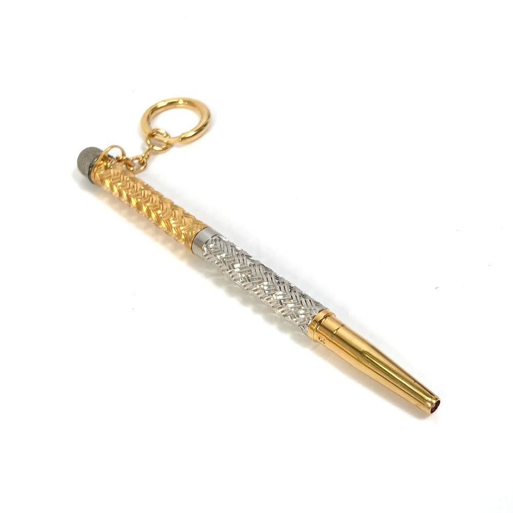 Fendi Pen Chaos Collaboration Scribble Pen Women Handbag Metal Silver Travel Bag