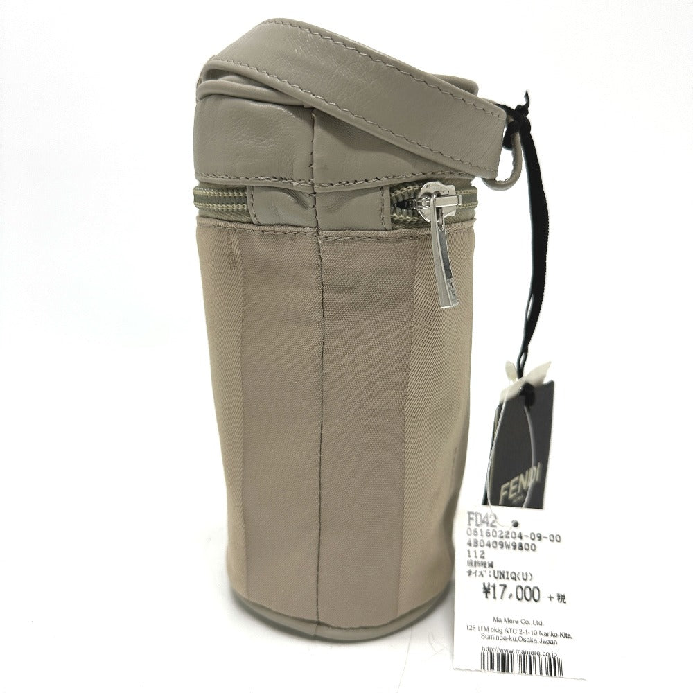 Fendi Bottle Holder Cotton Bottle Holder Striped Pecan Kids Beige Baby Travel Bag