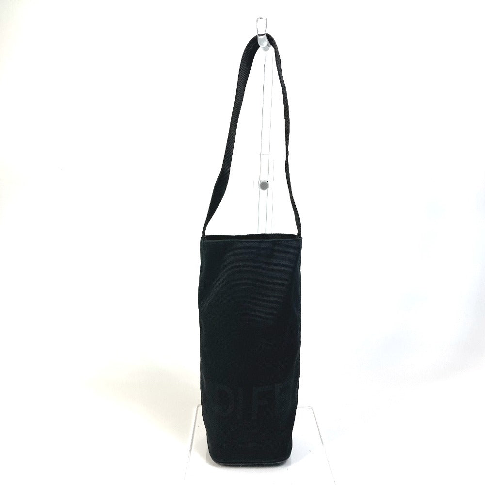 Fendi Bottle Holder Unisex Unisex Handbag Nylon Black Logo Travel Bag