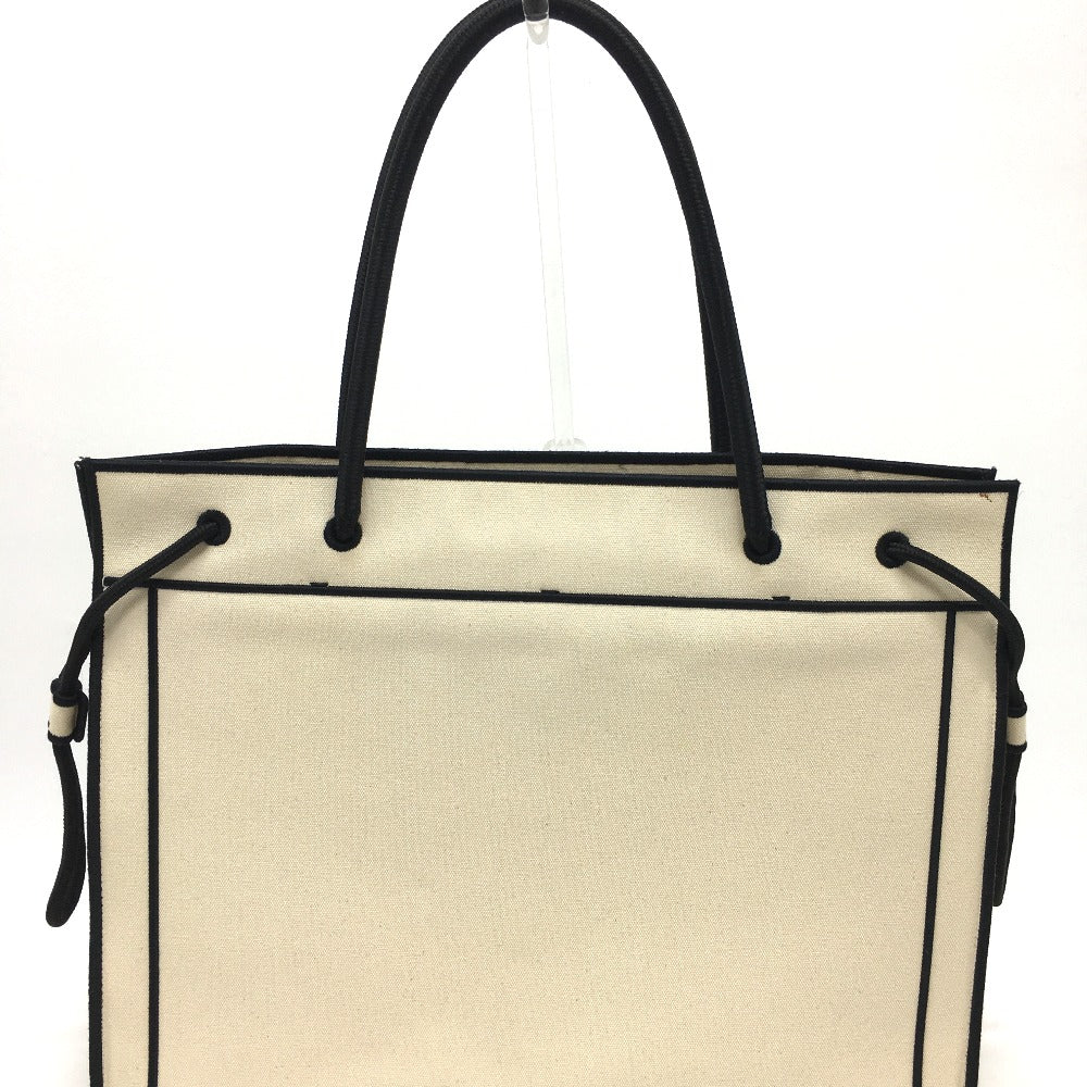 Fendi Tote Bag 8Bh379 Rome Shopper Women Canvas Black Beige