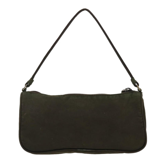 Prada Accessory Pouch Khaki Luxury Handbag Nylon Clutch Bag Nylon Khaki 40332