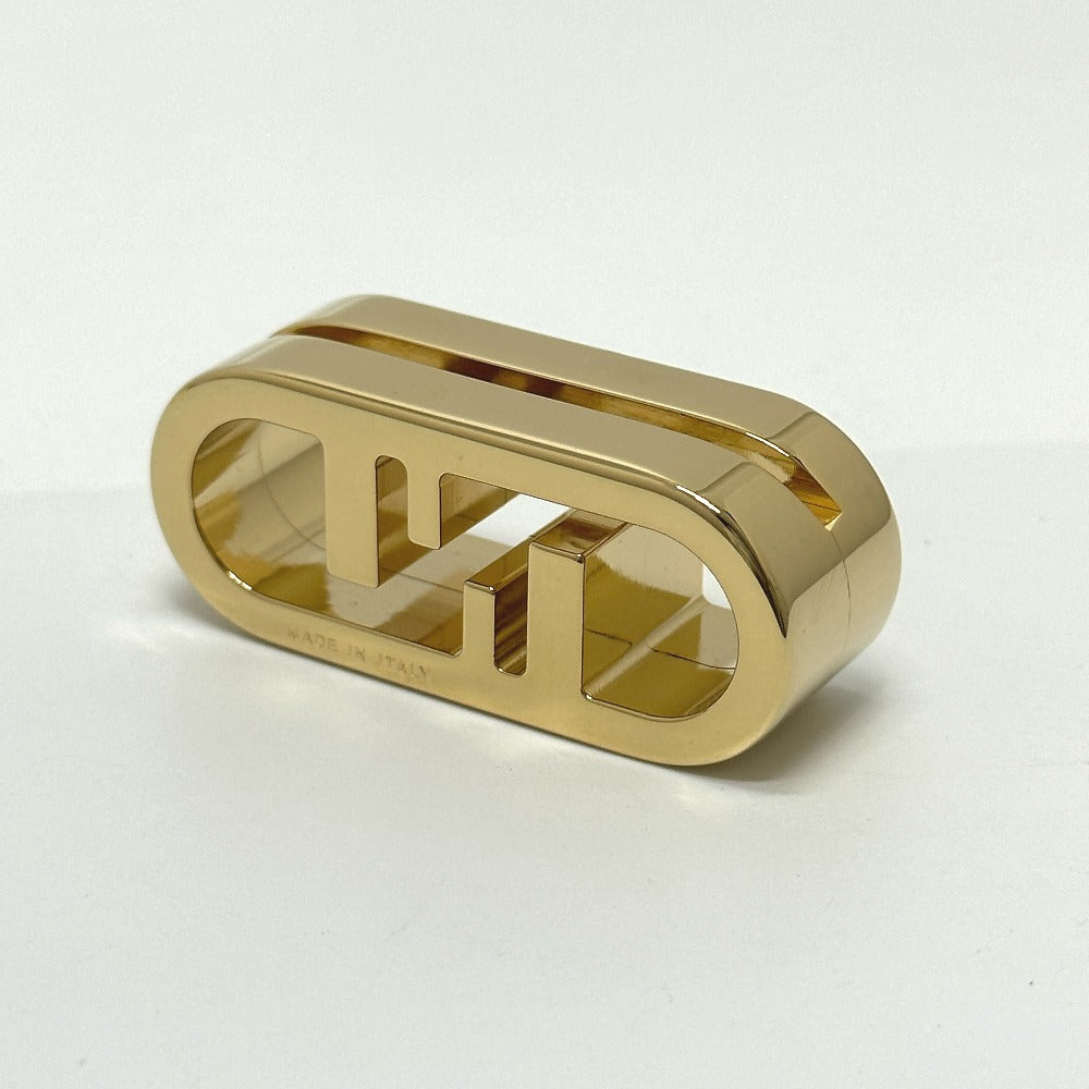 Fendi Other Miscellaneous Goods 7Ac067 Brass Lifestyle Orlock Placeholder Metal Gold Travel Bag