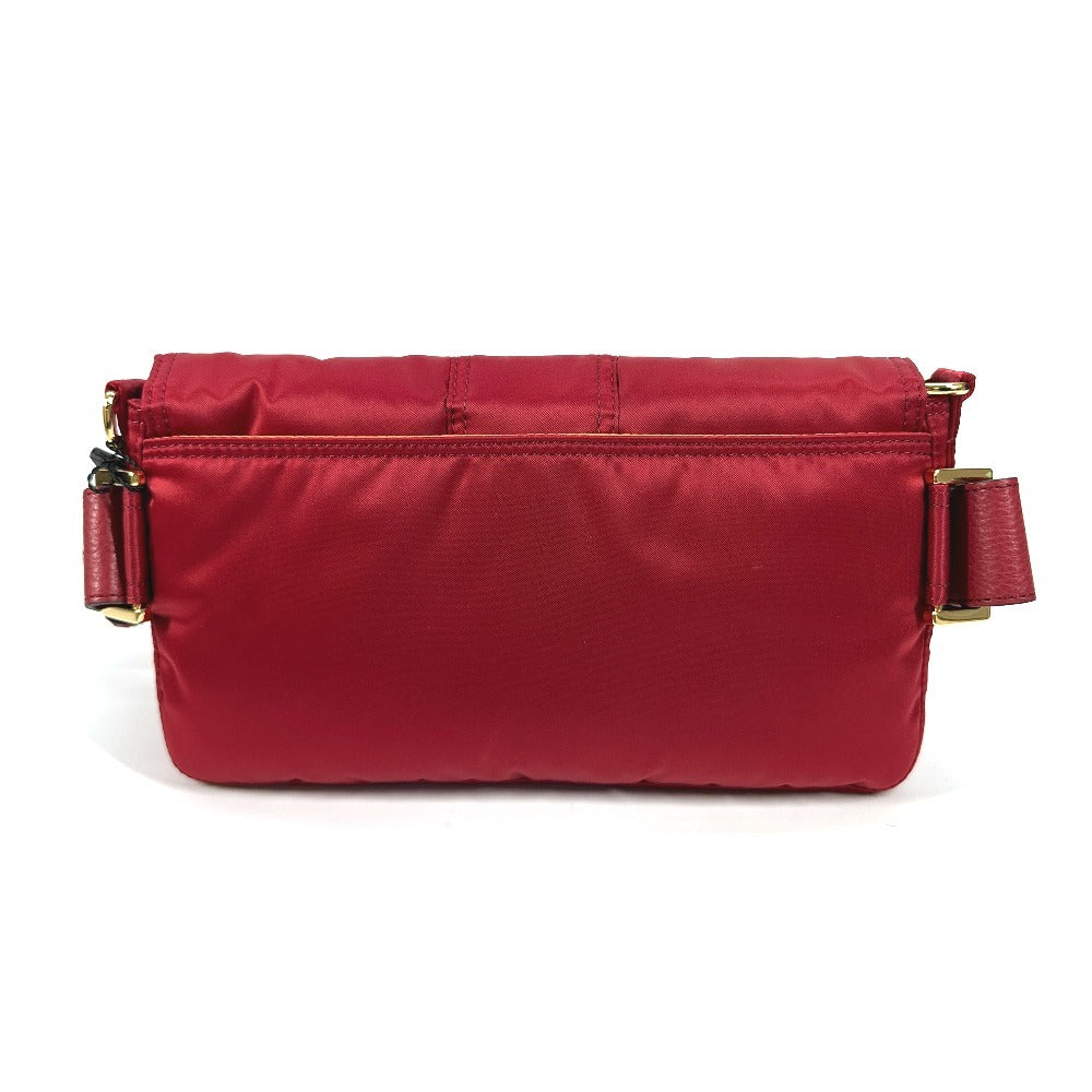 Fendi Shoulder Bag 7Va472 Porter Collaboration Bag Nylon Red Bucket