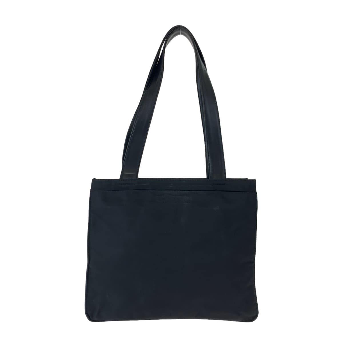 Prada Tessuto Tote Bag Leather Nylon Logo