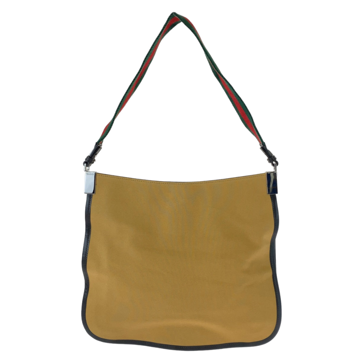 Gucci 001 SilverMetal Sherry line Canvas Beige Shoulder Bag