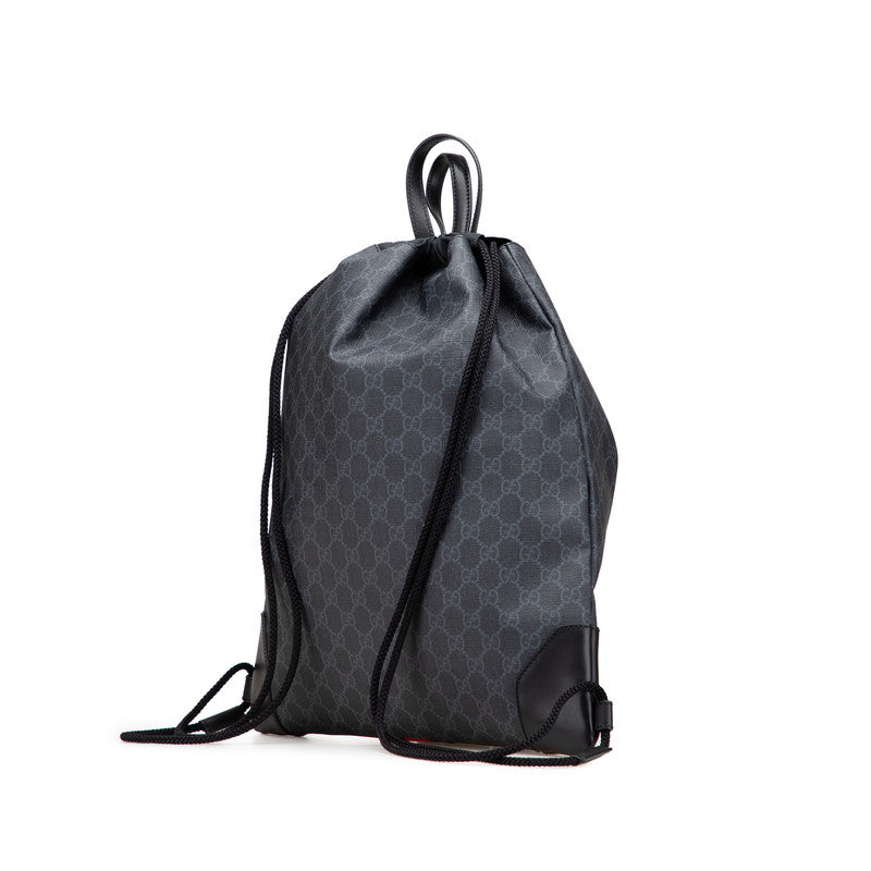Gucci Supreme Sheline Drawstring Pvc Backpack Leather Jewelry