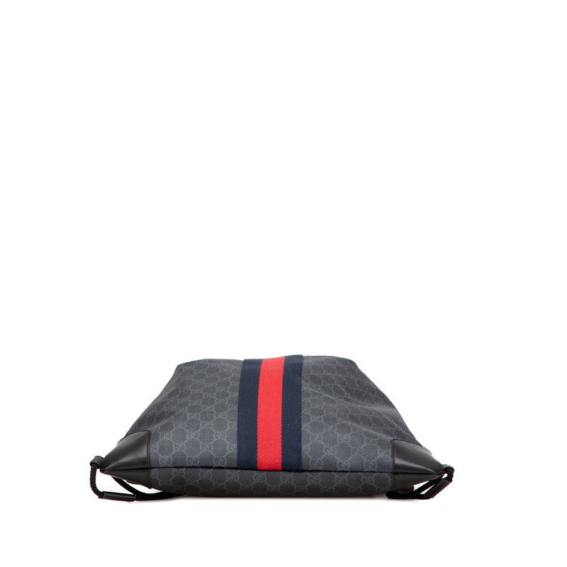 Gucci Supreme Sheline Drawstring Pvc Backpack Leather Jewelry