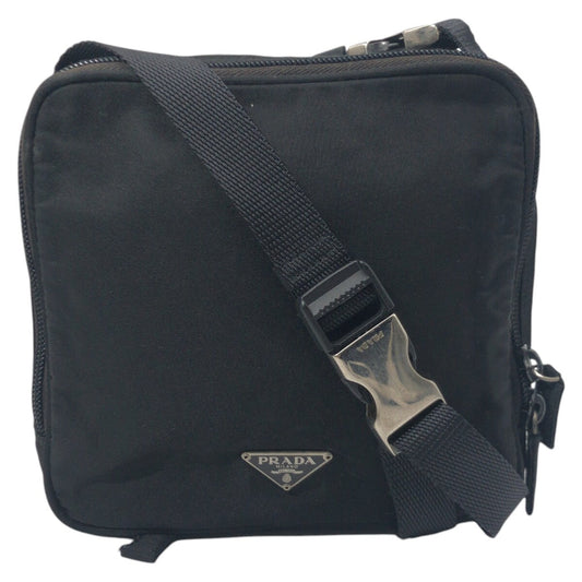 Prada Tessuto Triangle Shoulder Bag Nylon Logo Shoulder Bag 5