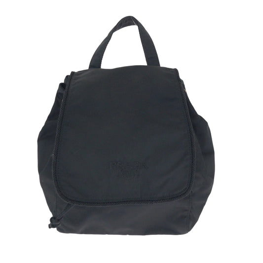 Backpack Test Embroidery Handbag Nylon Black