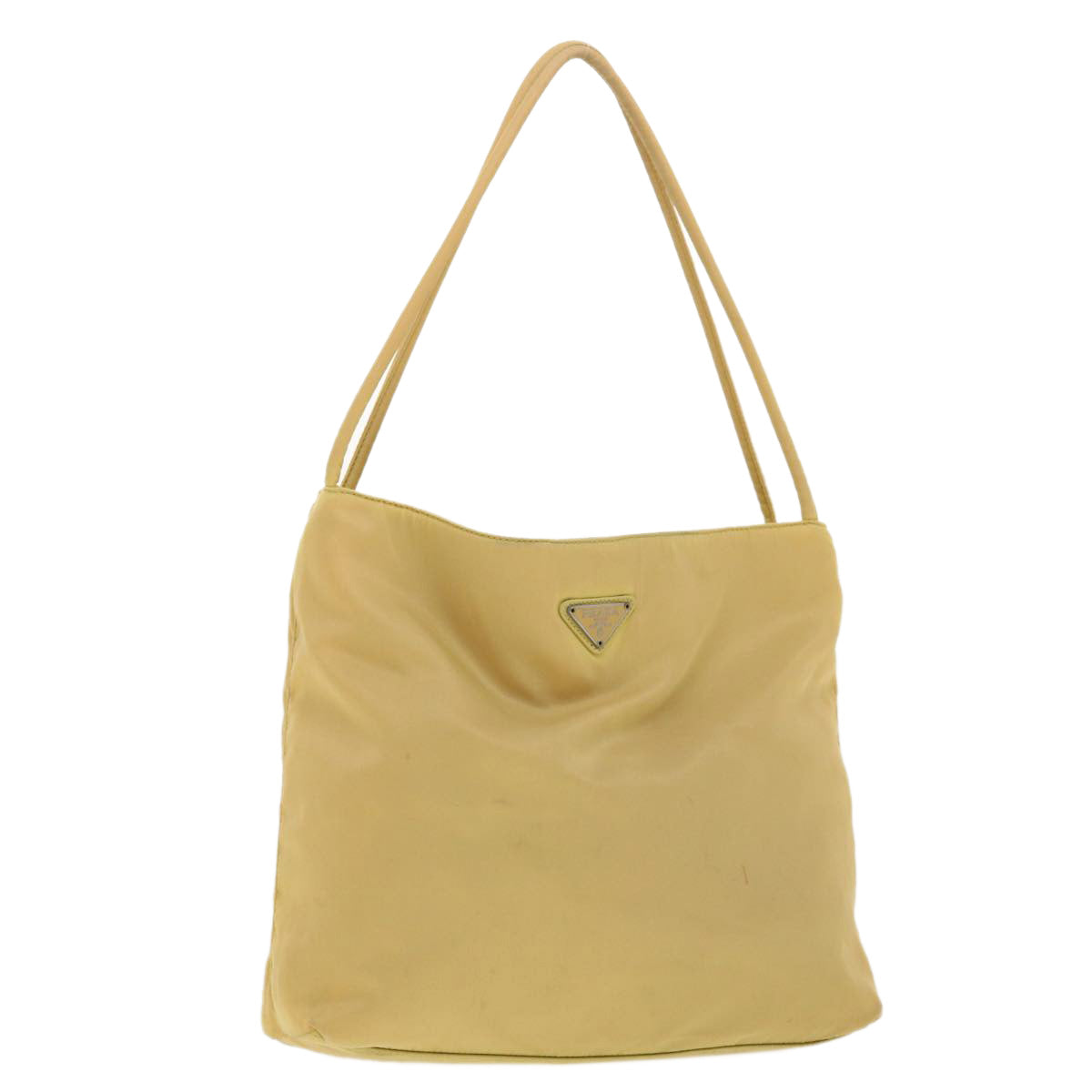 Prada Shoulder Bag Nylon Beige Nylon Beige 40966
