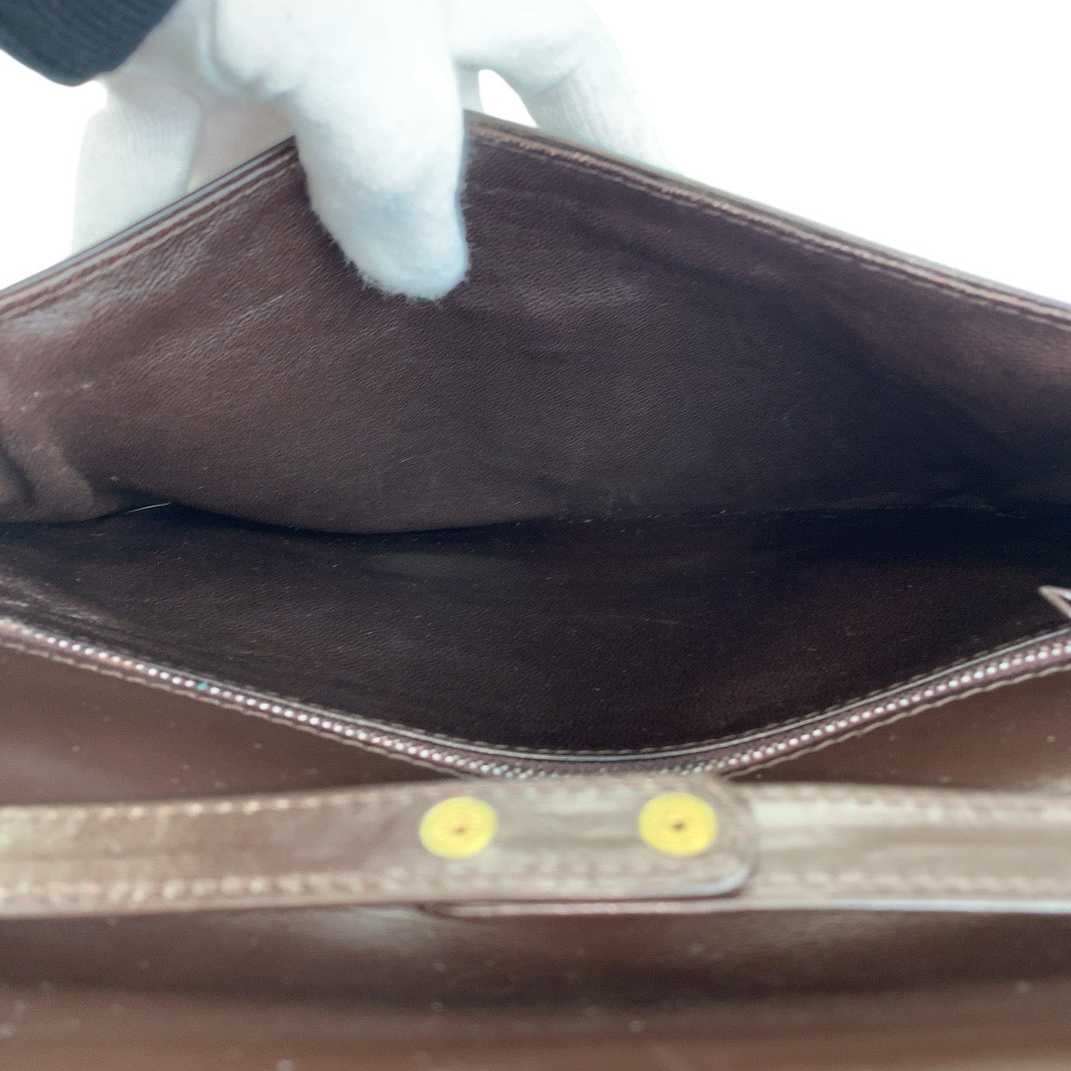 Gucci Leather Brown Gold Shoulder Bag