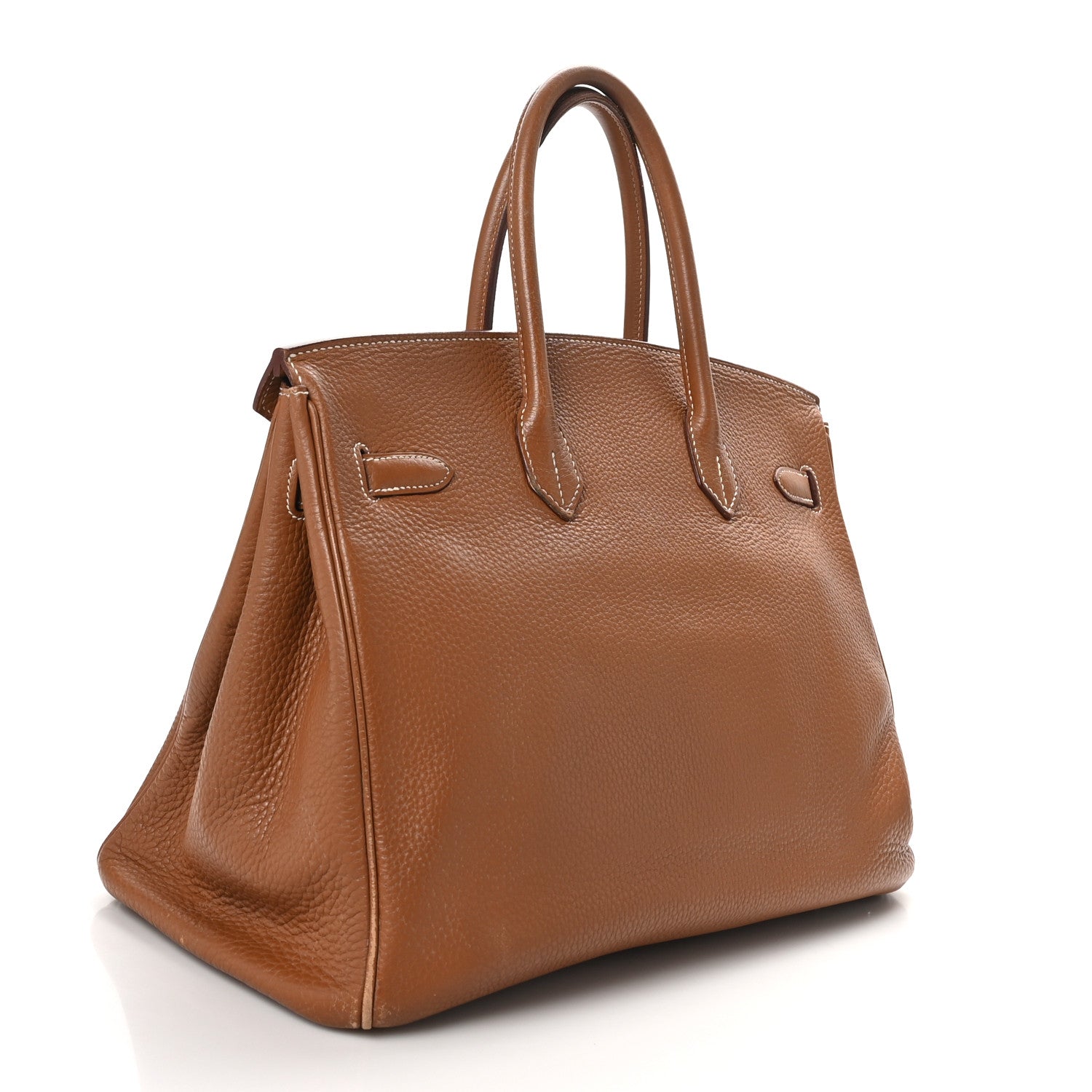 Hermes Taurillon Clemence Birkin Handbag Gold Travel Bag