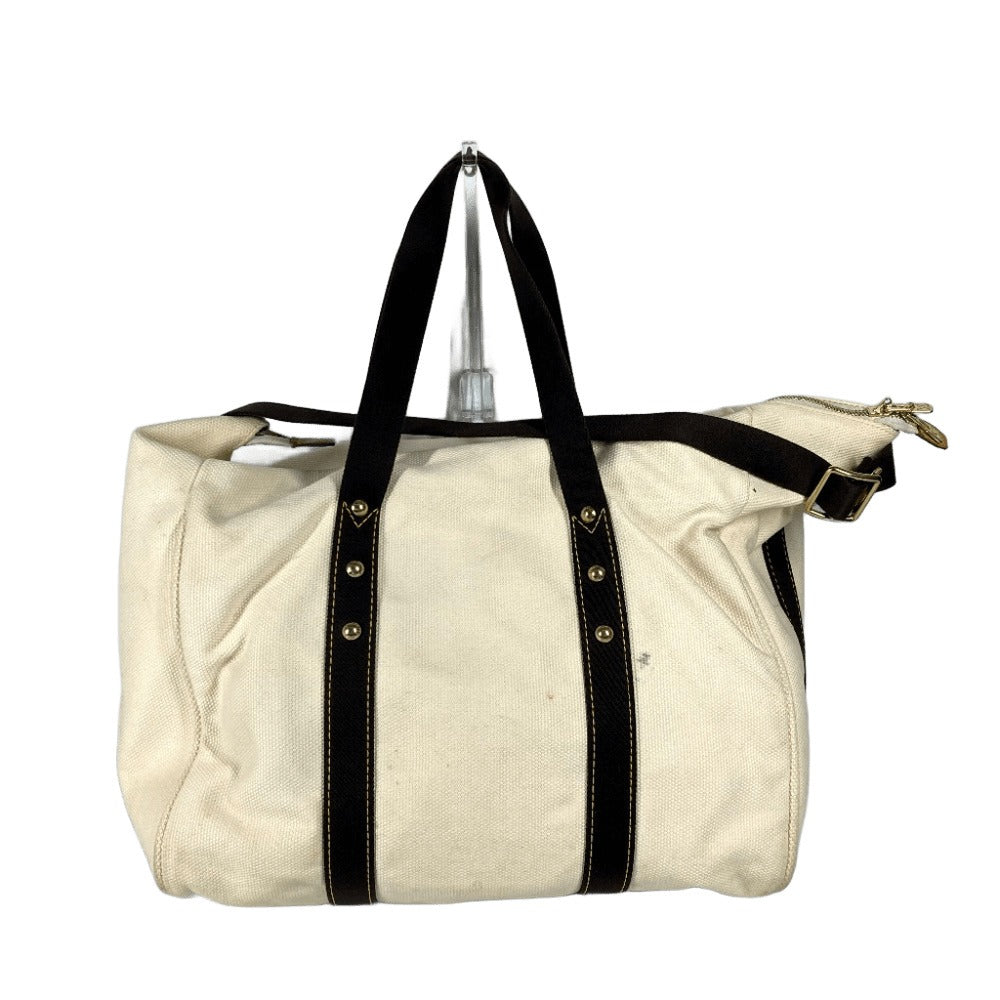 Louis Vuitton Boston Duffel M40030 Antigua suck Canvas White Travel Bag
