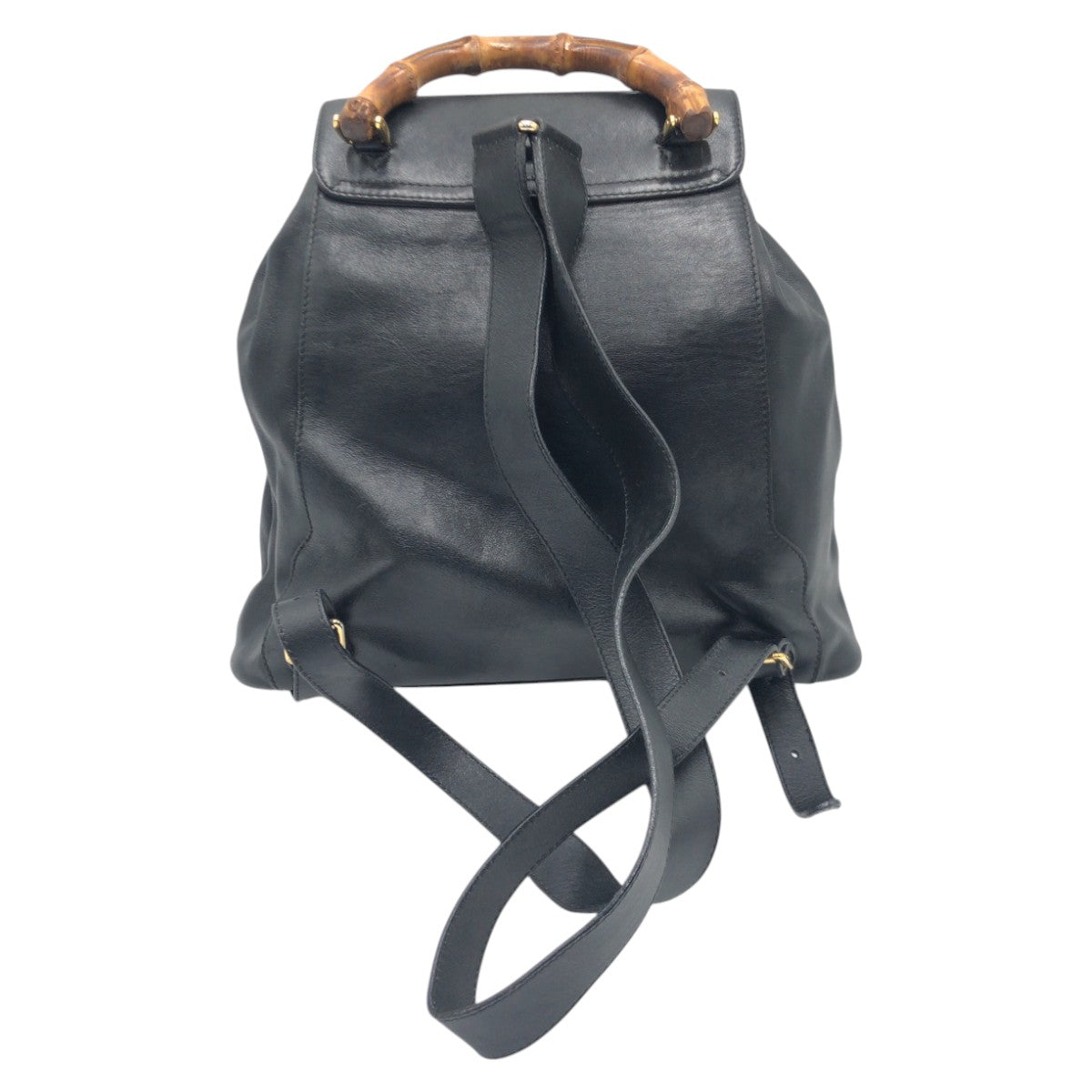 Gucci Backpack 003 Backpack Unisex Bamboo Leather Black