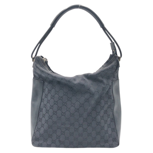 Gucci 001 GG pattern Canvas Black Shoulder Bag