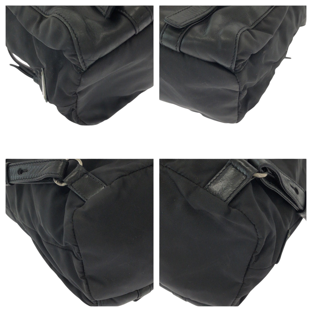 Backpack Test Handbag Nylon Black