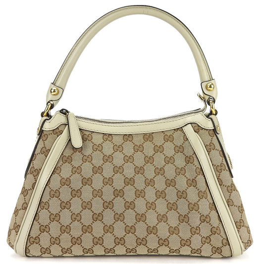 Gucci GG Canvas Beige Shoulder Bag 4