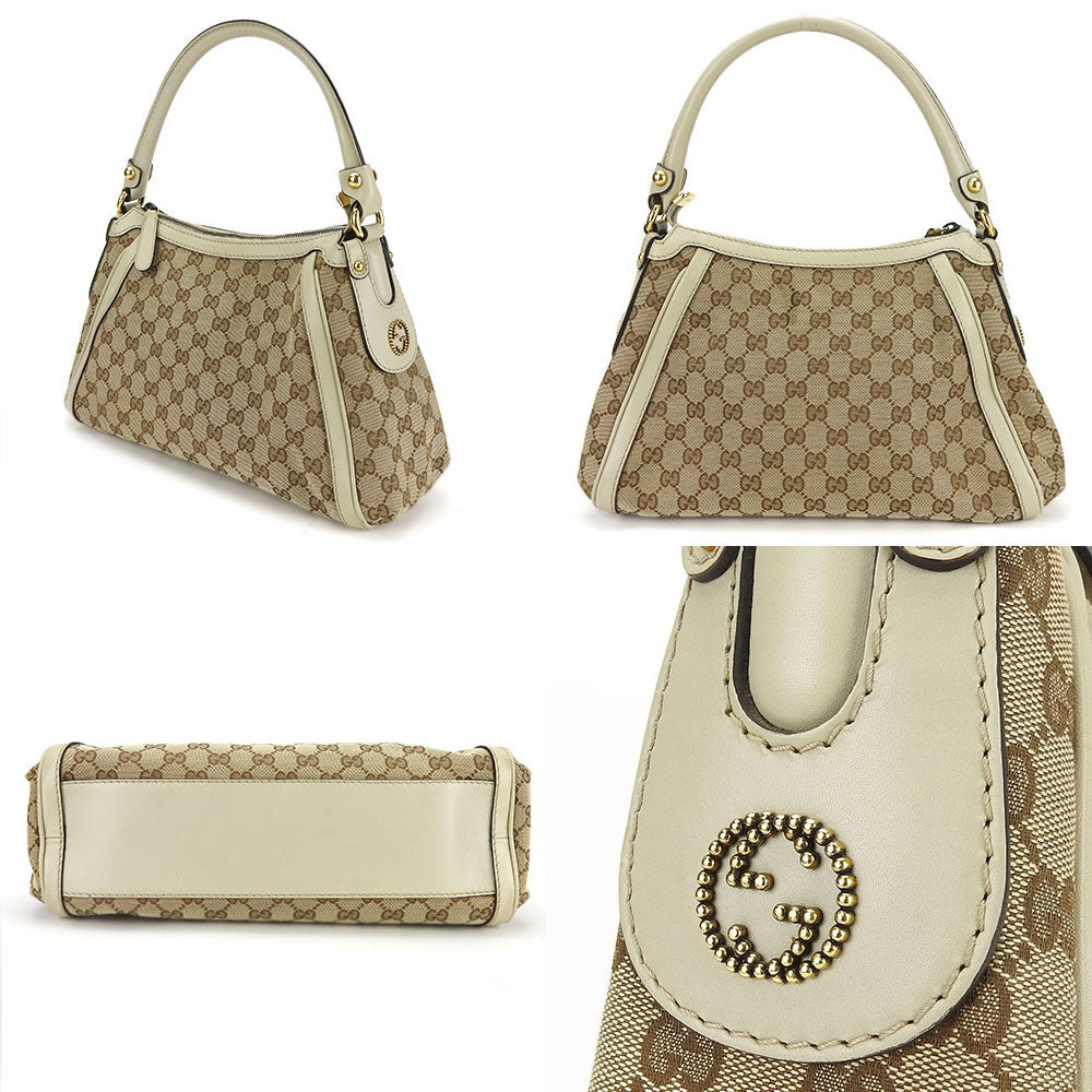 Gucci GG Canvas Beige Shoulder Bag 4