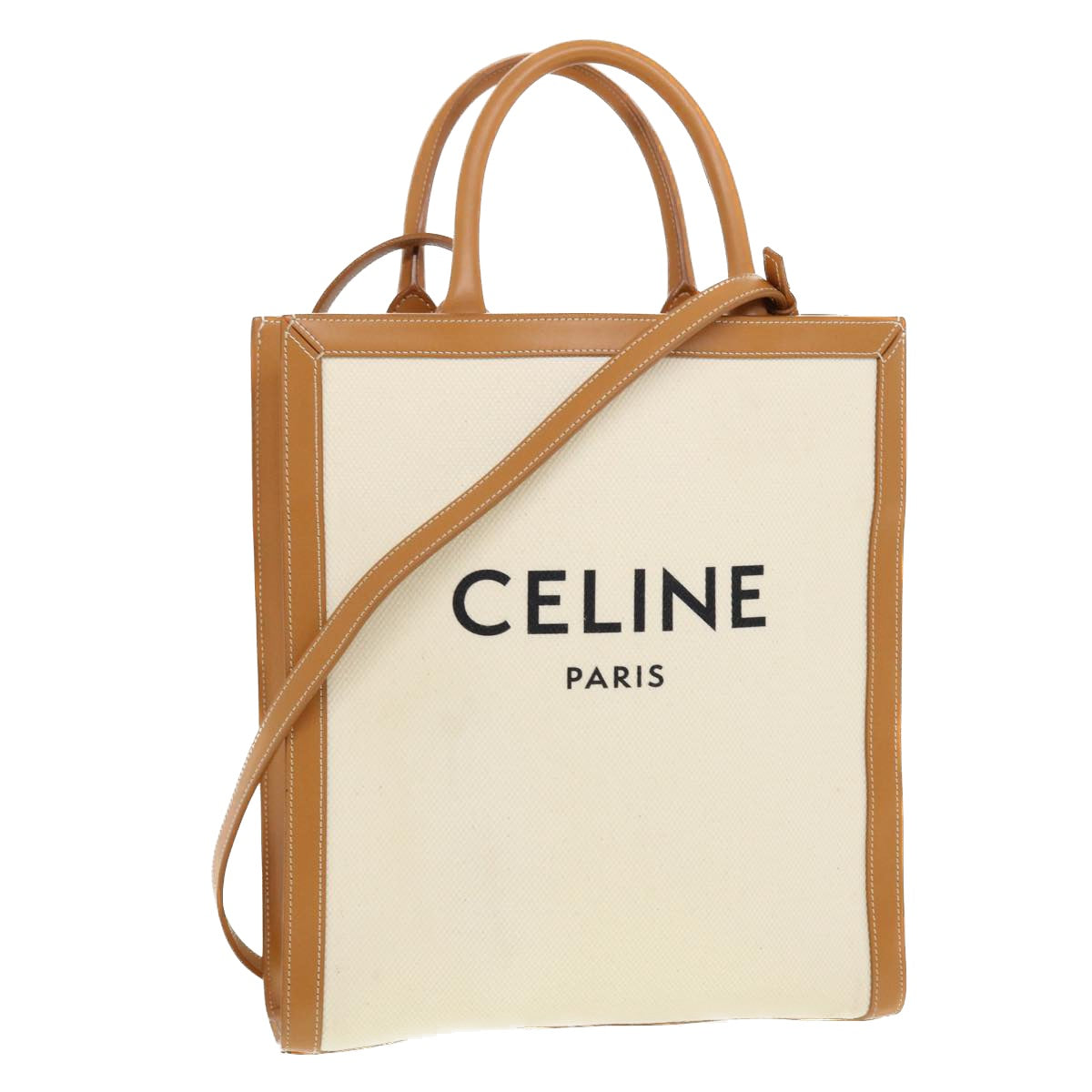 Luxury Vertical Cabas Tote Bag Way Whe Canvas Small