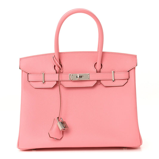 Hermes Epsom Birkin Rose Confetti Handbag Travel Bag