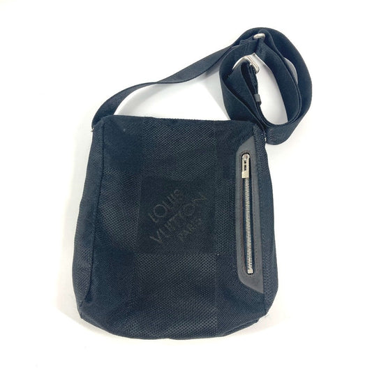 Louis Vuitton M93223 Damier Jean Damier Jean Canvas Black Shoulder Bag