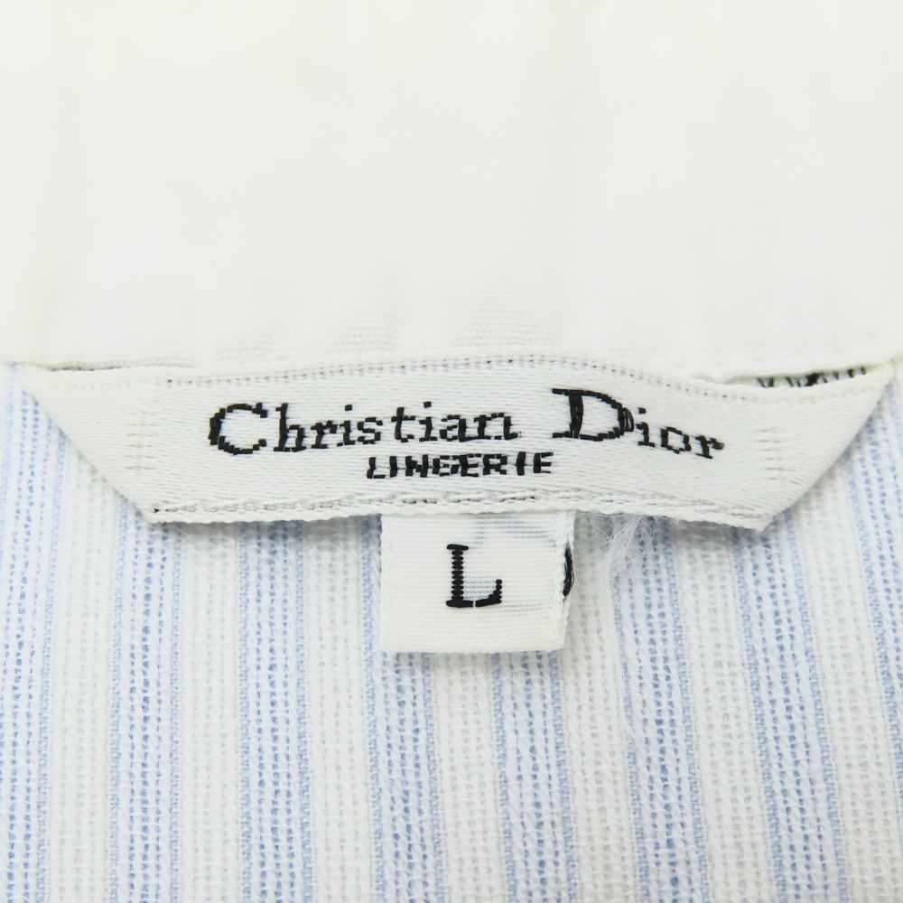 Dior Christian One Piece Cotton Women L Handbag White Travel Bag