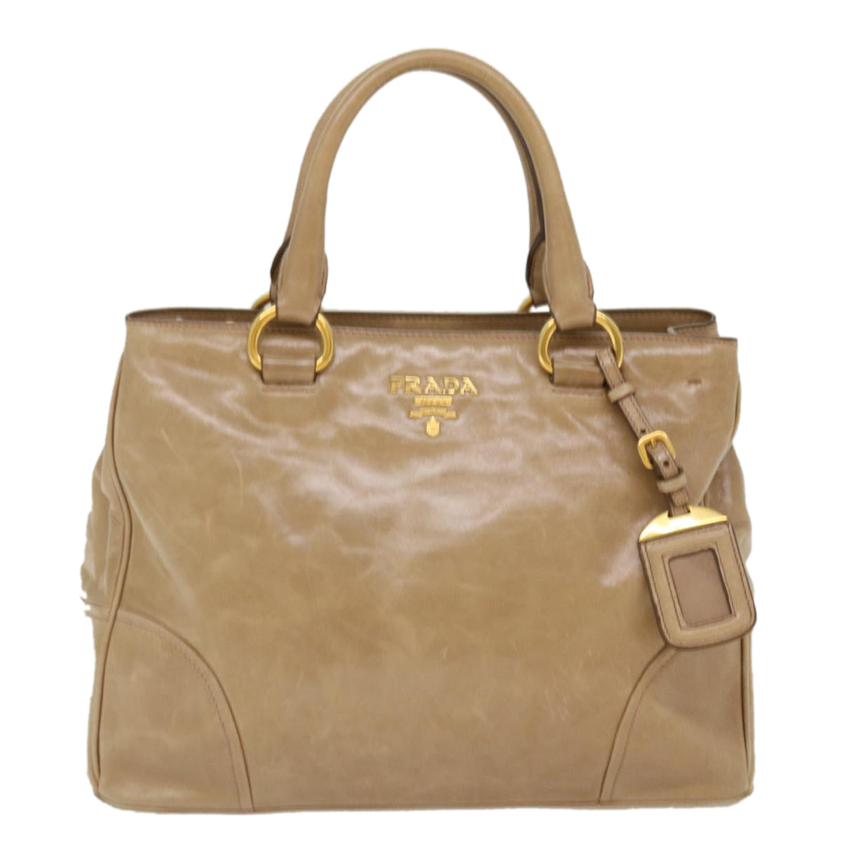Prada Shoulder Bag 2Way Leather Brown