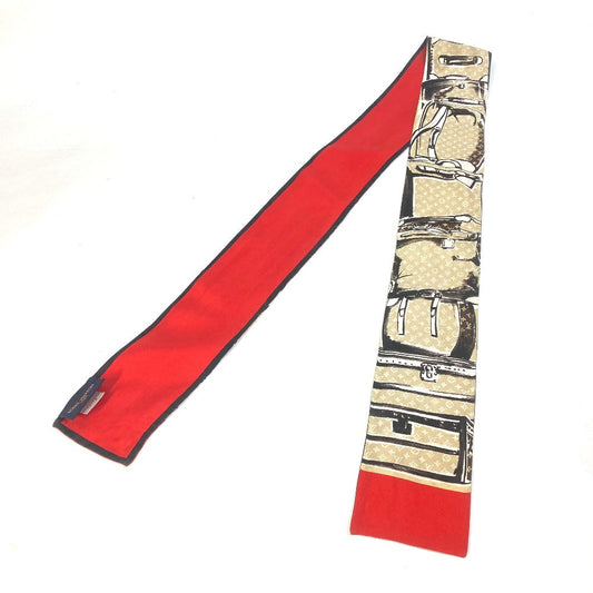 Louis Vuitton scarf M73964 silk Bando trunk Monogram Beige