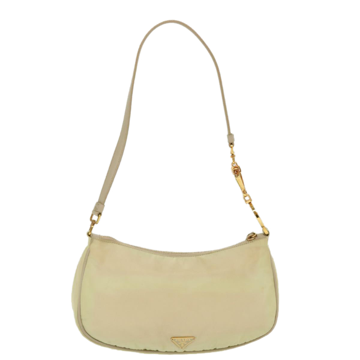 Prada Shoulder Bag Nylon Beige Nylon Beige 42096