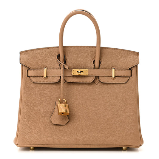 Hermes Togo Birkin Chai Handbag Travel Bag 25 Chai 1757656