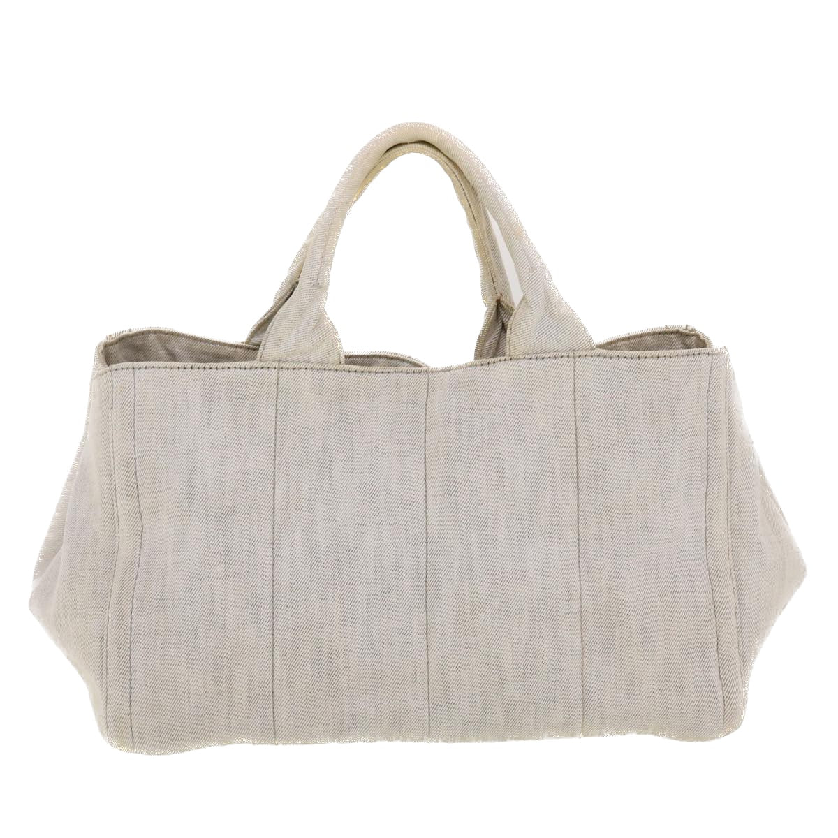 Prada Bijoux Canapa Hand Bag Auth Gray Travel Bag