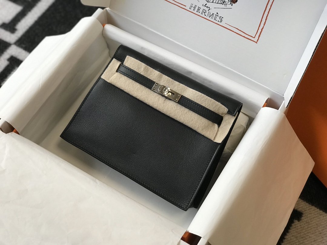 Top Quality Kelly Sellier Epsom Bag For Black Shoulder Bag
