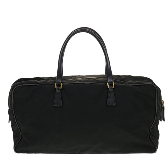 Prada Hand Bag Auth Nylon Black Travel Bag Black Auth 43229