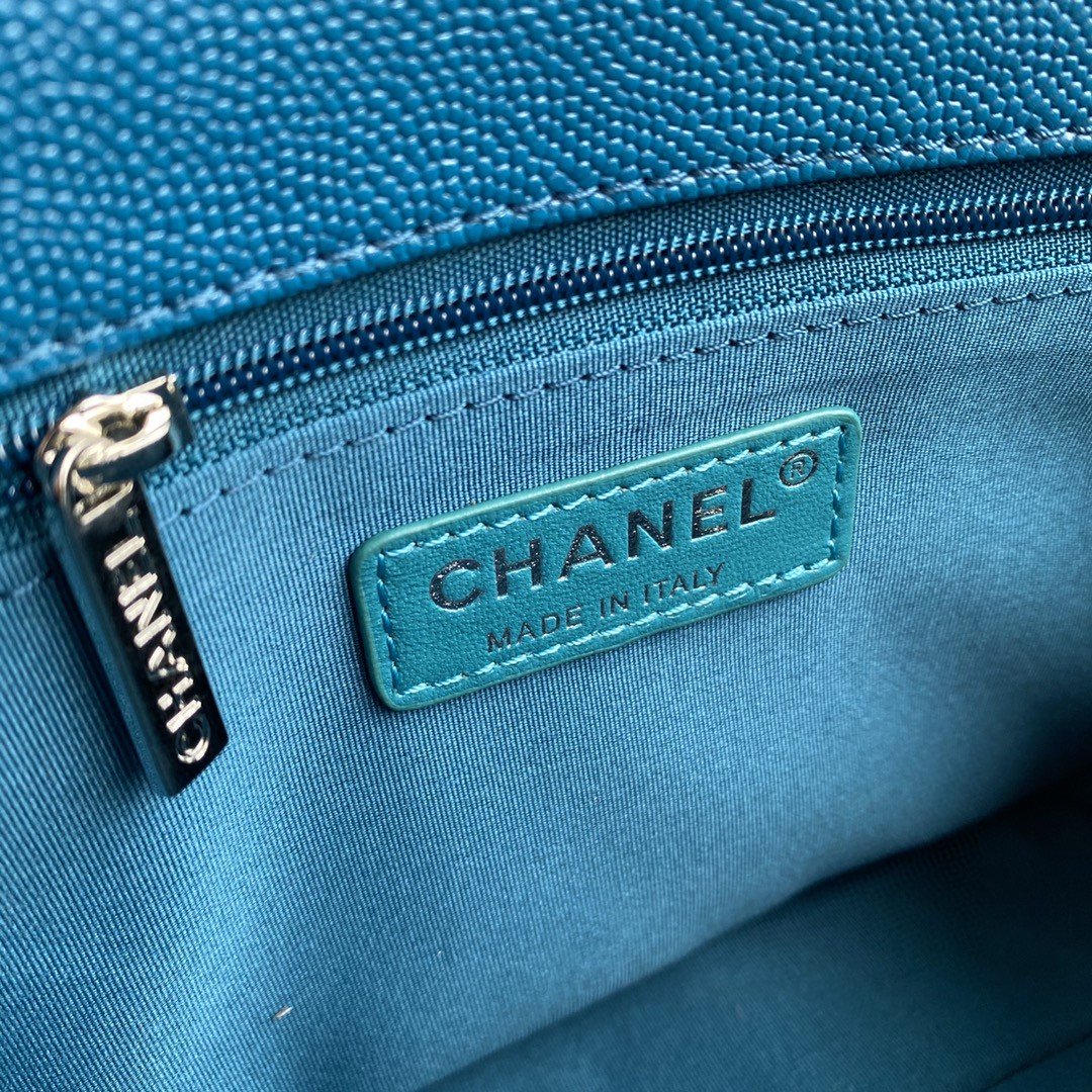 CHLFlap Hardware Grained , ’s Blue Red Shoulder Bag