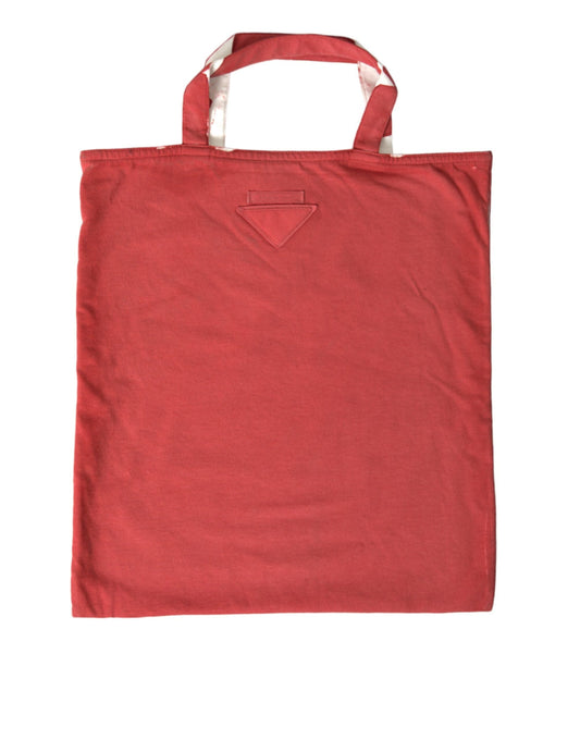 Prada Handbag Jersey Fabric Shoulder Shopping Tote Women's Bag Red Logo Shoulder Bag Women S Bag