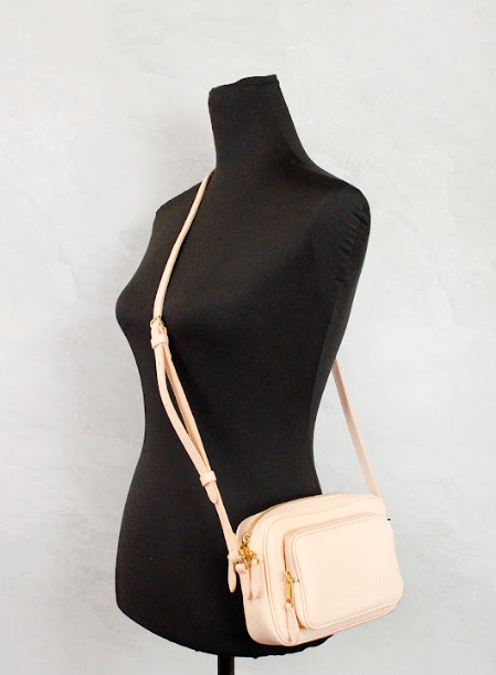 Burberry Branded Peach Grainy Camera Crossbody Women Bag Leather Pink Small Crossbody Bag