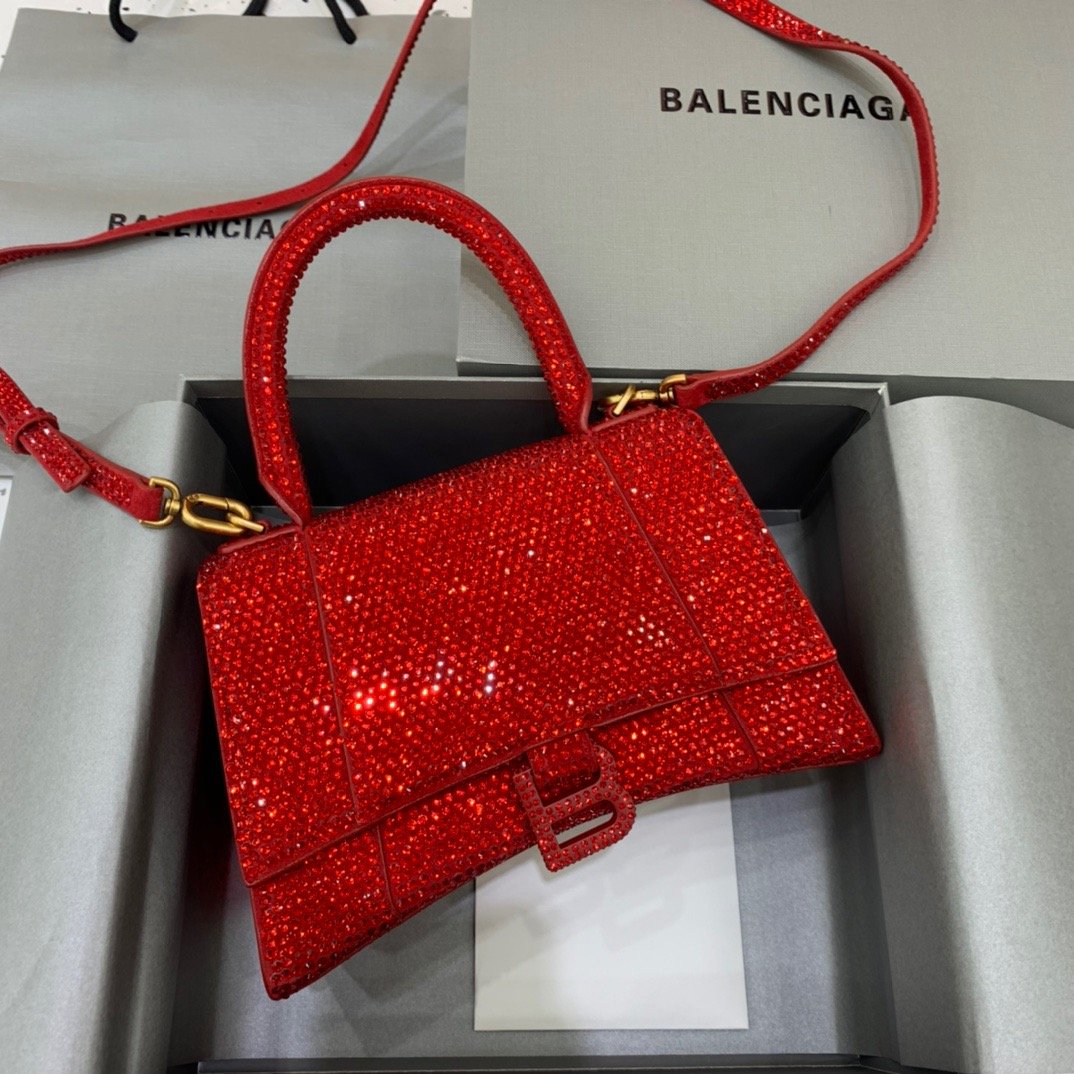 Top Quality Hourglass Handbag In For Women Red Small Travel Bag