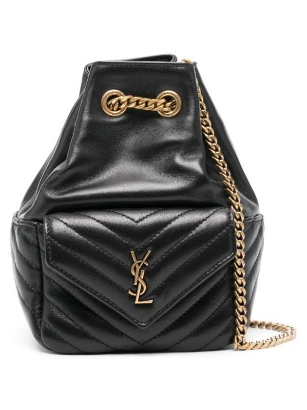 YSL Saint Laurent Saint Laurent Trending Joe Nano Bucket Bag Leather Black