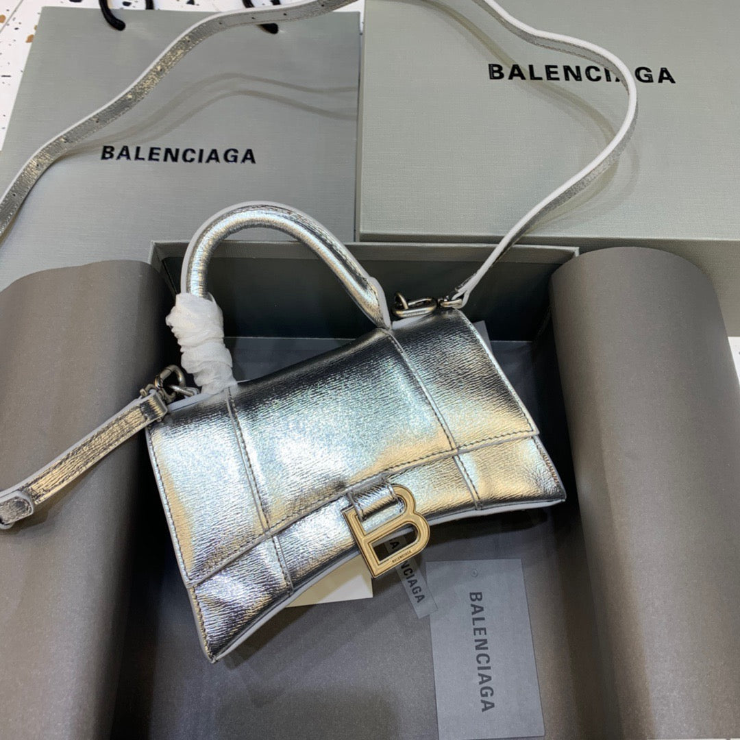 Top Quality Hourglass Xs Handbag In Sliver Travel Bag