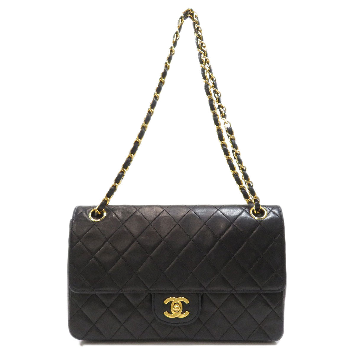 Chanel Shoulder Hardware Shoulder Bag Calf Matelasse Gold