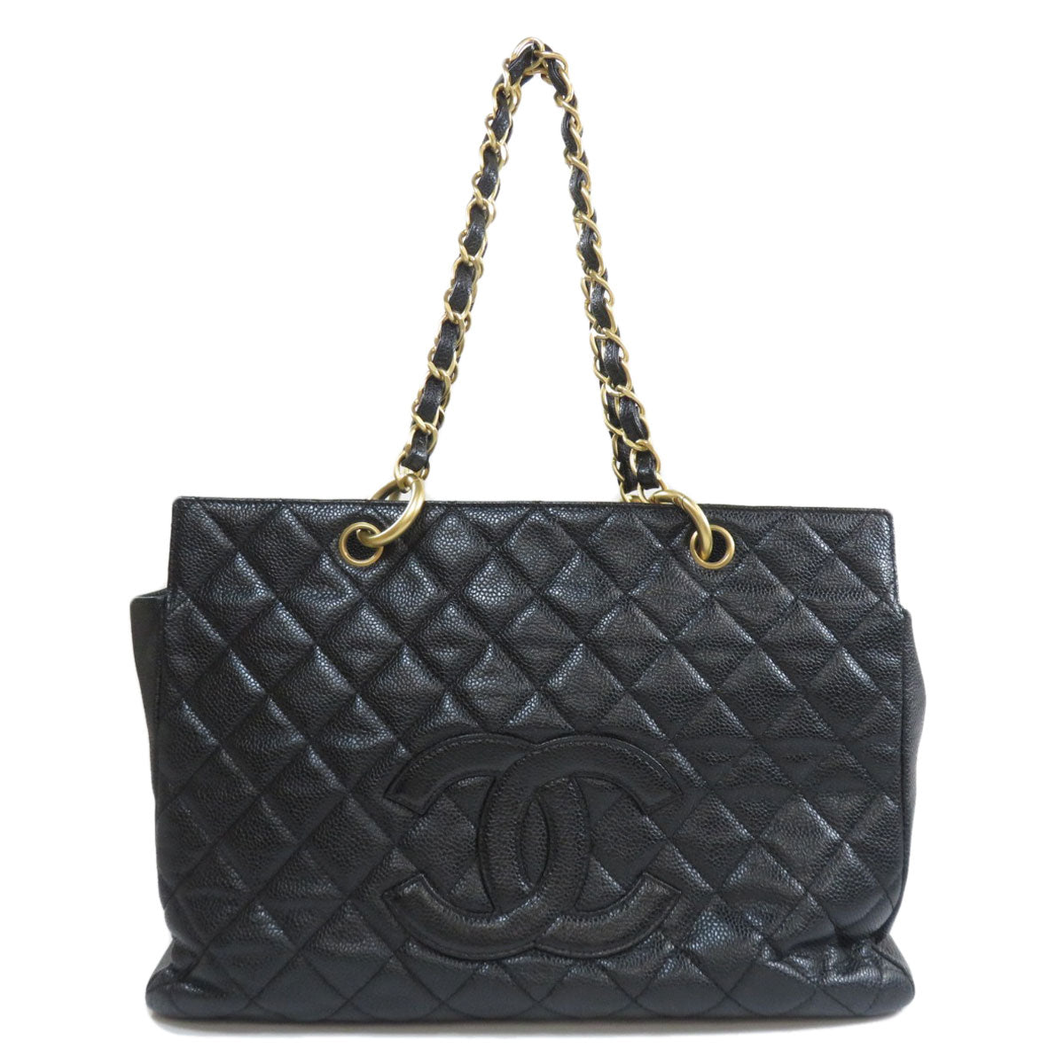 Chanel Bag Hardware Tote Bag Caviar Skin Matelasse Gold