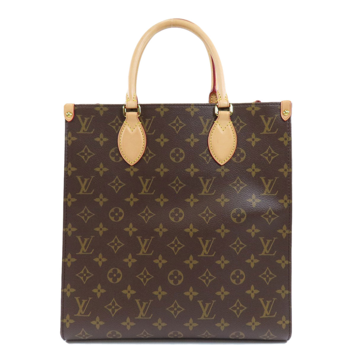 Louis Vuitton M45848 Sac Plat PM Monogram Canvas Brown Tote Bag
