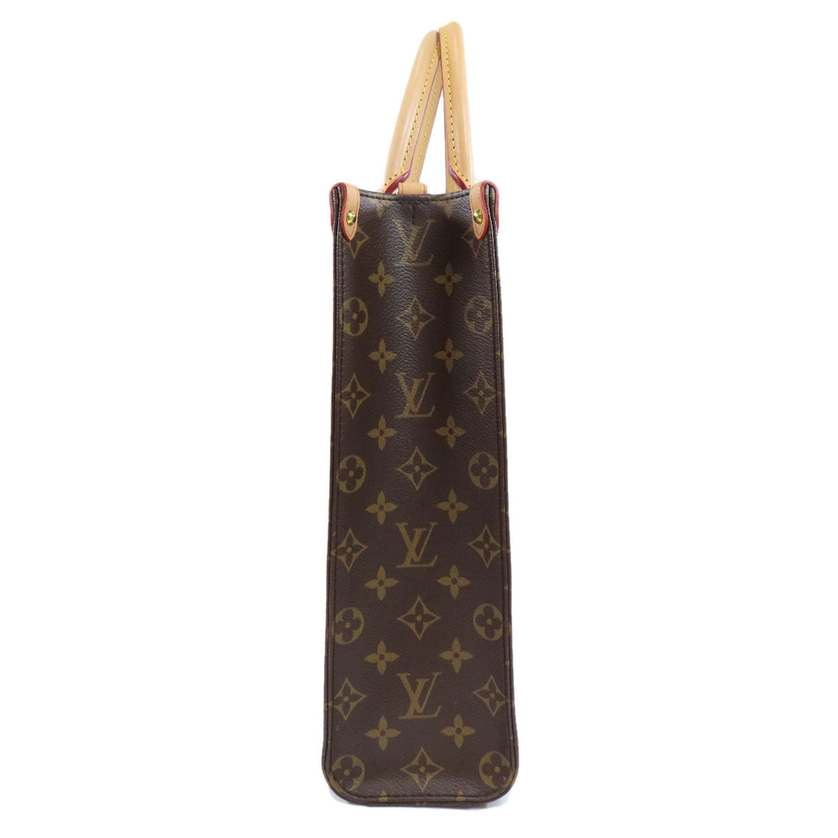 Louis Vuitton M45848 Sac Plat PM Monogram Canvas Brown Tote Bag