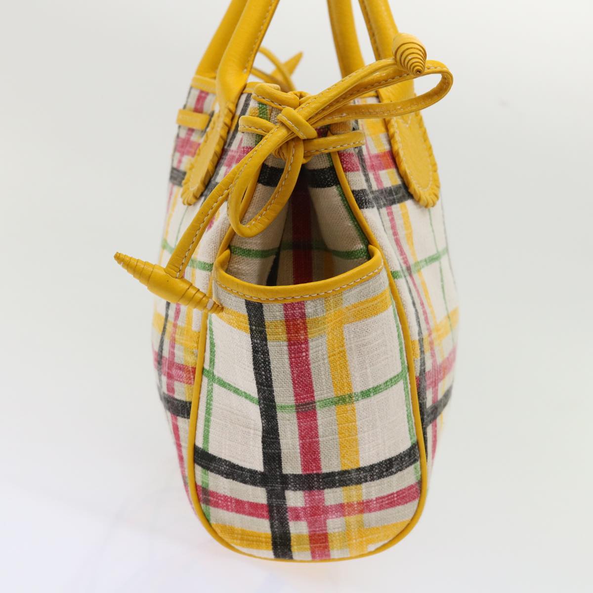 Burberry Luxury Nova Check Tote Bag Auth Canvas Beige Beige Auth 46962